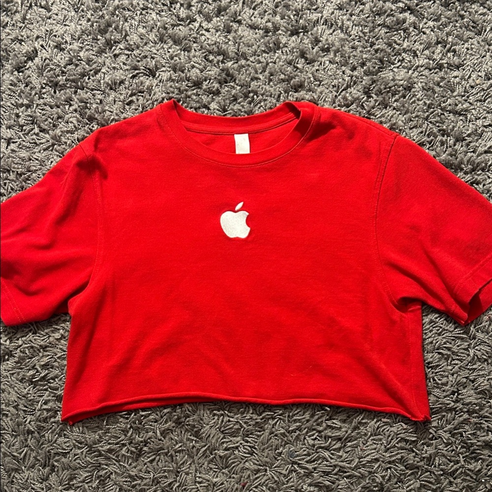 Red Apple Brand Cropped T-Shirt
